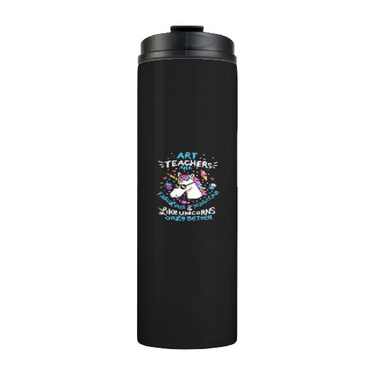 Art teacher gift art teacher school unicorn Thermal Tumblers