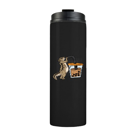 Squirrel Bubble Tea Drinker Gift Thermal Tumblers