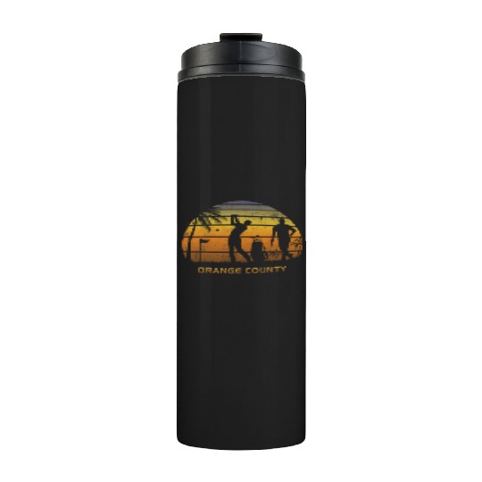 Retro Orange County Golf Golfing Fan Golfer Gift Thermal Tumblers