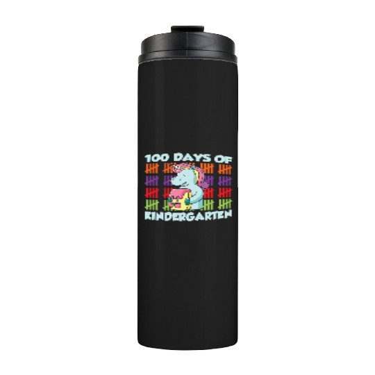 100 Days Of Kindergarten Team Cute Sweet Sayings Thermal Tumblers