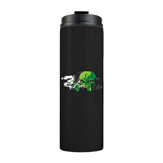Alien Smoking Gangster Gift Thermal Tumblers