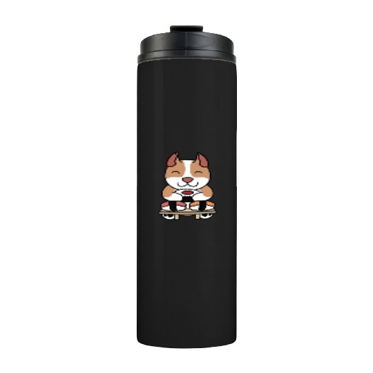 Sushi Lover Pit Bull Thermal Tumblers