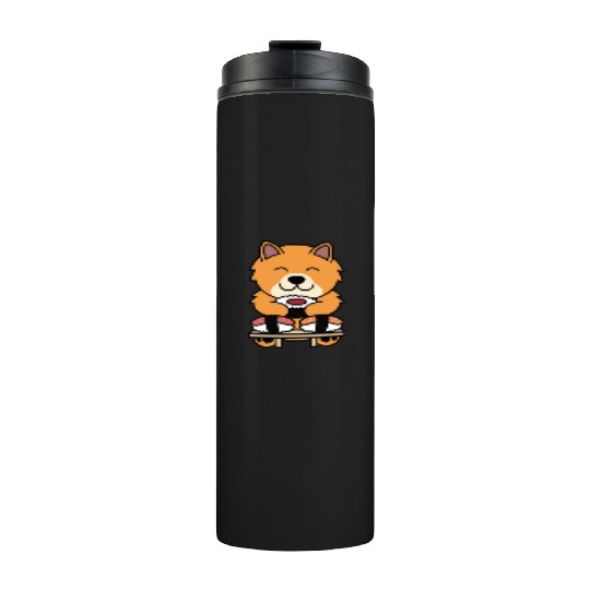 Sushi Lover Pomeranian Thermal Tumblers