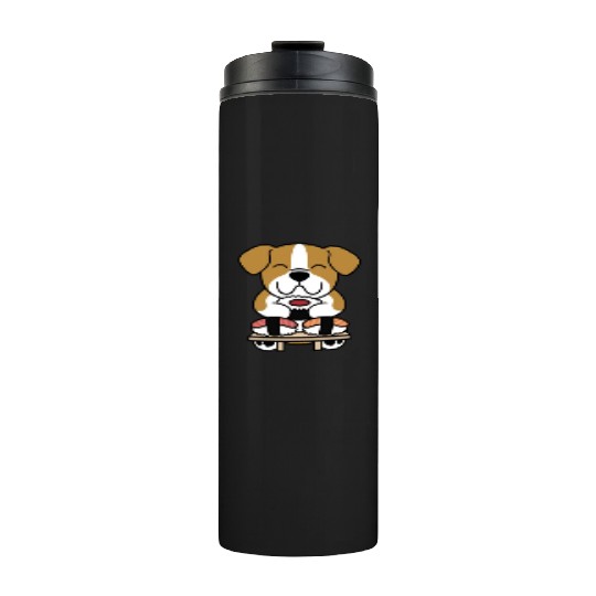 Sushi Lover English Bulldog Thermal Tumblers