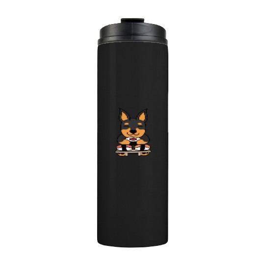 Sushi Lover Miniature Pinscher Thermal Tumblers