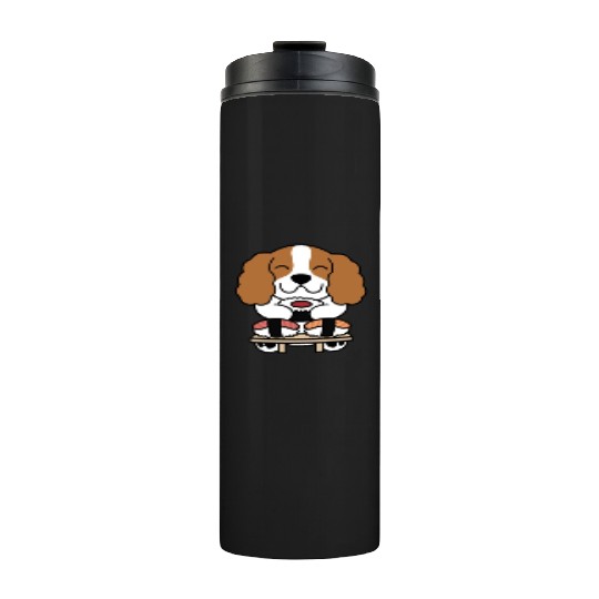 Sushi Lover Cavalier King Charles Spaniel Thermal Tumblers