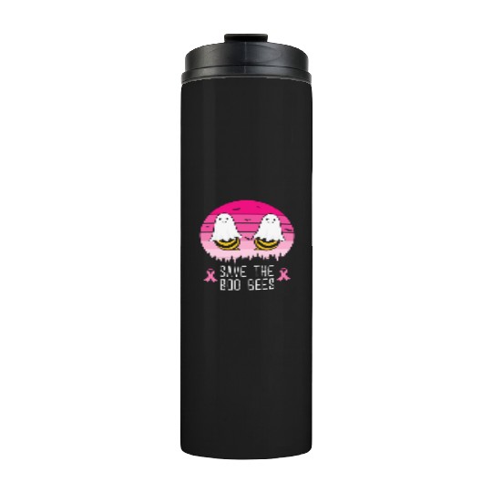 Save the Boo Bees Breast Cancer Awareness Thermal Tumblers