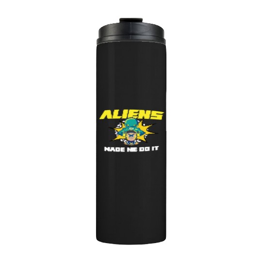 Alien Extraterrestrial Area 51 UFO Space Geek Gift Thermal Tumblers