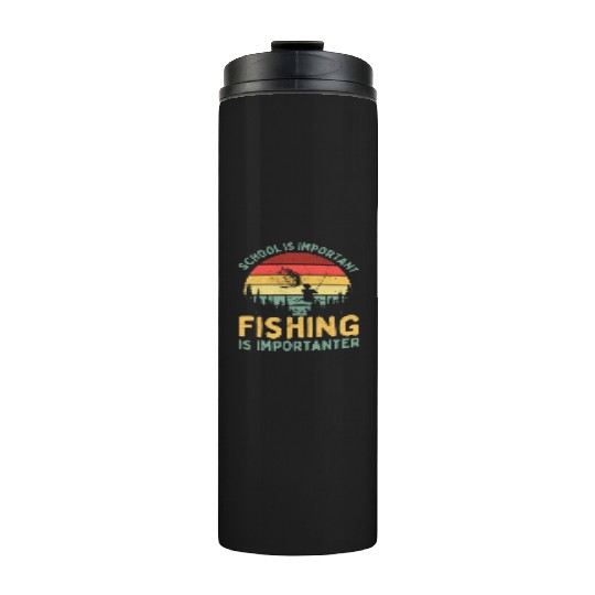 Fishing School Youth Boys Lover Teen Kids Gift Thermal Tumblers