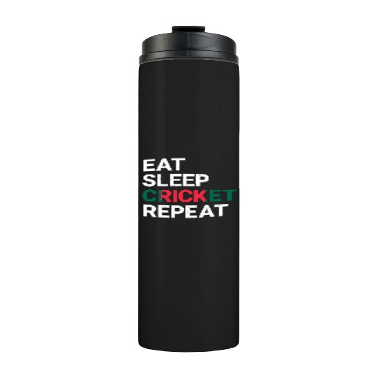 Eat Sleep Cricket Repeat BD Flag Sports Gift Thermal Tumblers