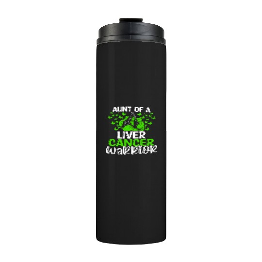 Liver Cancer Awareness Aunt Nephew Niece Thermal Tumblers