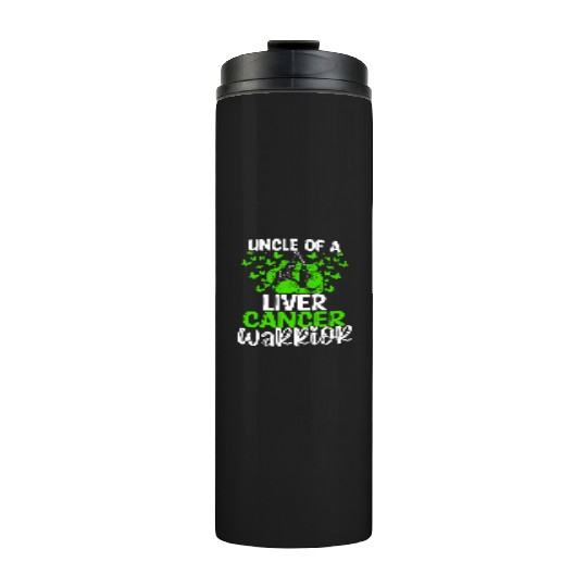 Liver Cancer Awareness Uncle Nephew Niece Thermal Tumblers