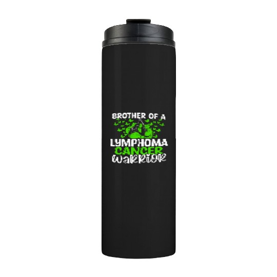 Lymphoma Cancer Awareness Brother Twins Sibling Thermal Tumblers