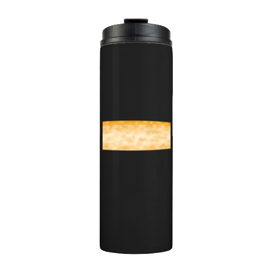 Orange Christmas Snowflakes Bokeh Winter Thermal Tumblers