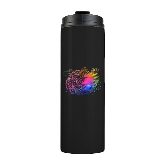 Art Teacher Brain, Math Teacher Thermal Tumblers