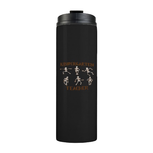 kindergarten teacher halloween Thermal Tumblers