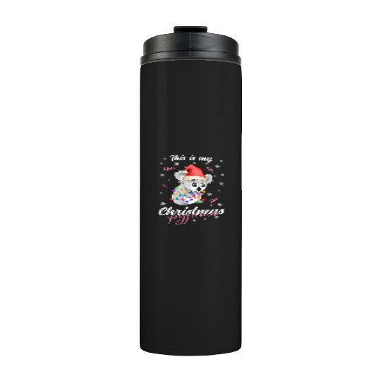 Winter Christmas Pyjama Koala Thermal Tumblers