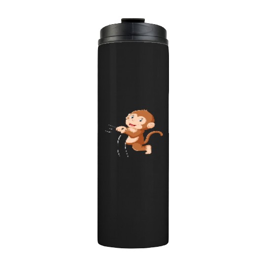 Cute Monkey Baby Monkey Baby Orangutan Baby Monkey Thermal Tumblers