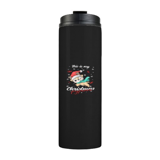 Winter Christmas Pyjama Reindeer Thermal Tumblers