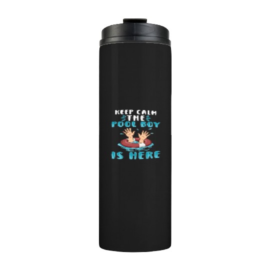 Swimmer Scuba Diving Pool Boy Water Sport Thermal Tumblers