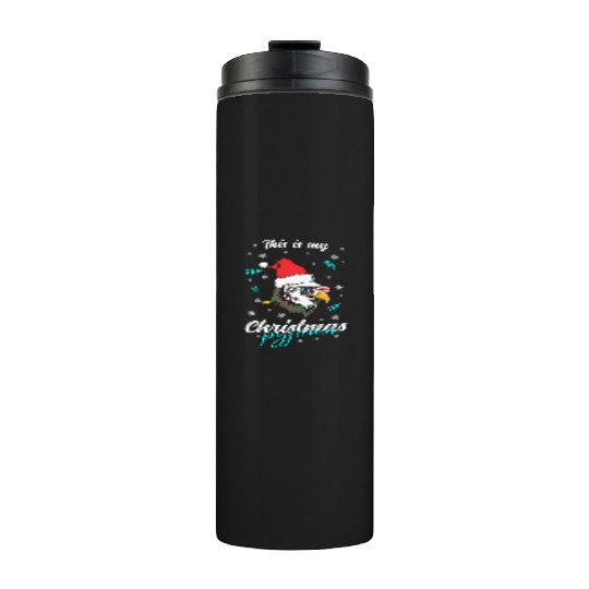 Winter Christmas Pyjama Eagle Thermal Tumblers