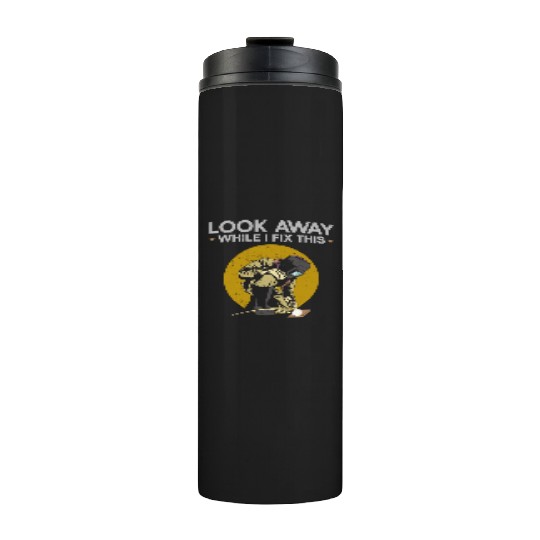 Welder Welding Vintage Look Away Thermal Tumblers