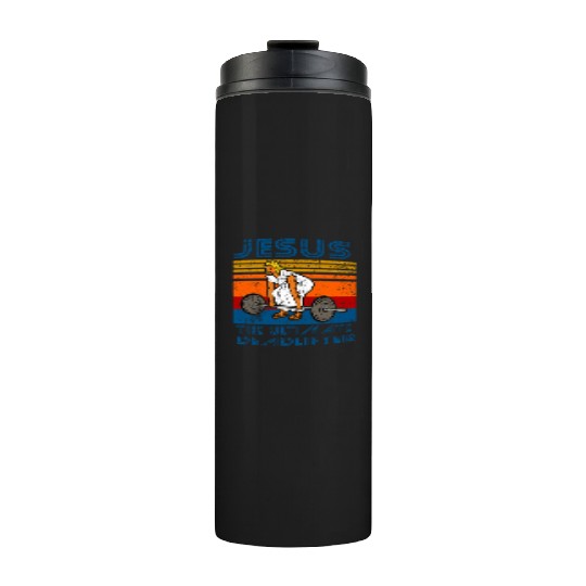 Jesus Weightlifting Fitness Gym Thermal Tumblers