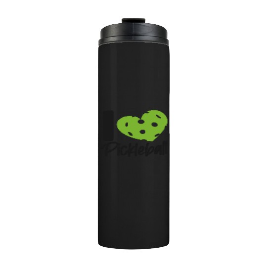Pickleball Heart I Love Pickleball Thermal Tumblers