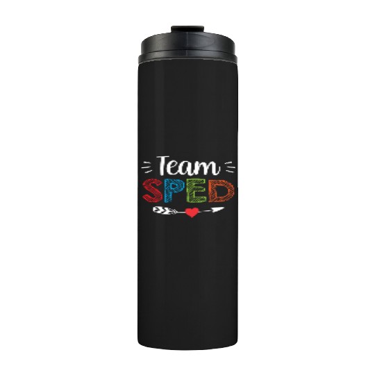 Team Sped Teacher Special Education Awareness Thermal Tumblers