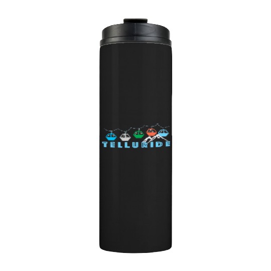 Colorado Ski Mountain Gondola Telluride Thermal Tumblers