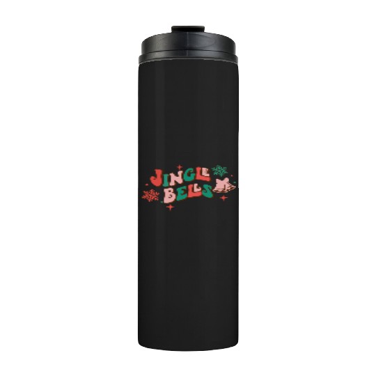 Jingle Bells Christmas Thermal Tumblers