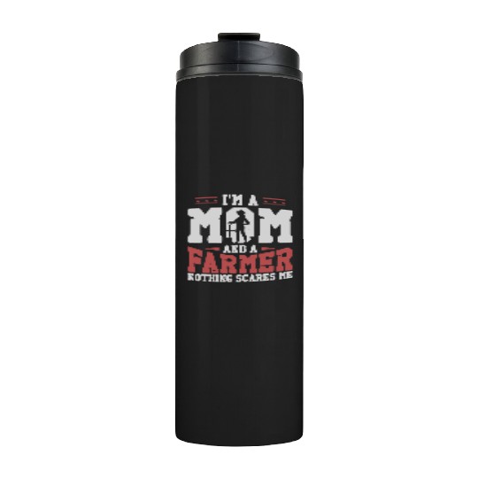 Farming Farmer Mom Mother Vintage Thermal Tumblers