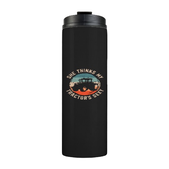 Farming Farmer Tractor Vintage Thermal Tumblers