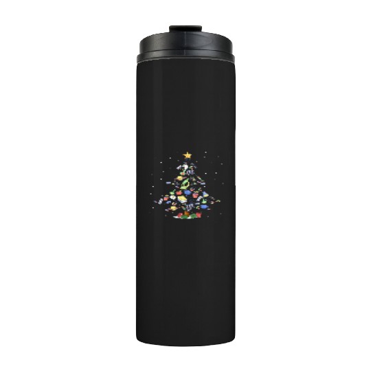 Science Squad Christmas Tree Science Teacher xmas Thermal Tumblers