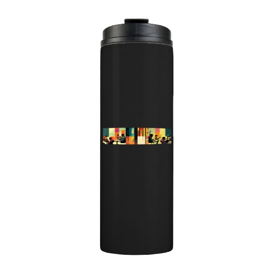Music, jazz & ink Thermal Tumblers
