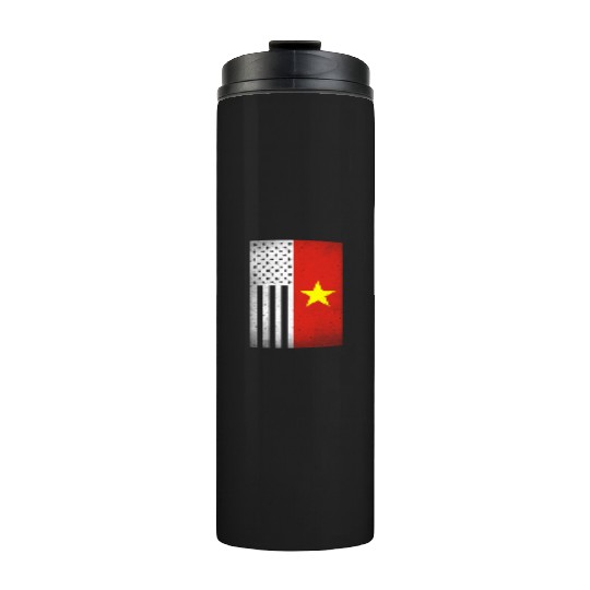 Vietnam Design for proud Vietnamese Americans Thermal Tumblers