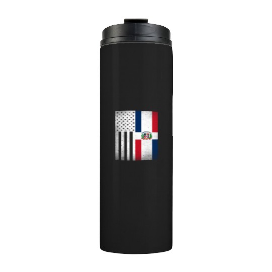 Dominican Republic Design for Dominican Americans Thermal Tumblers