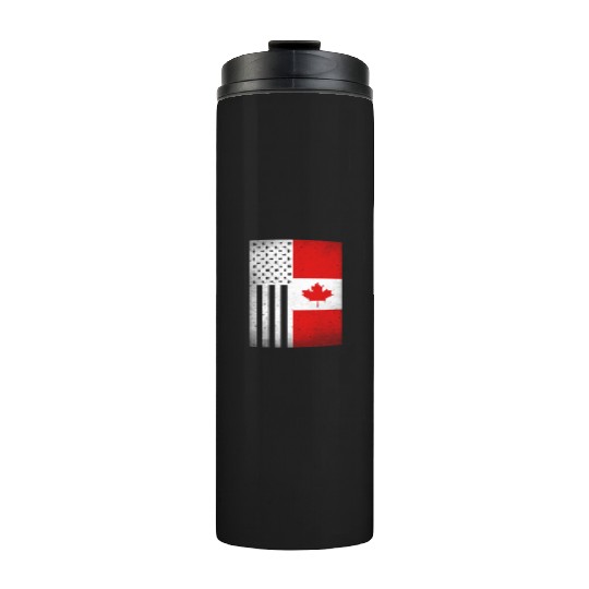 Canada Design for proud Canadian Americans Thermal Tumblers