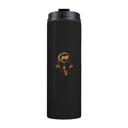 dog dreamcatcher Christmas Chow Chow Thermal Tumblers