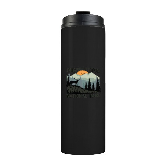 Grand Teton National Park Mountains Wilderness Thermal Tumblers