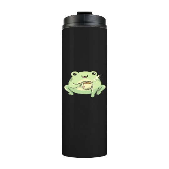 Funny Kawaii Frog Tea Cute Frog Thermal Tumblers