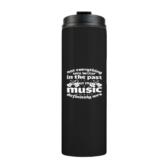 Retro Vintage 70s 80s Music Rock Guitar Thermal Tumblers