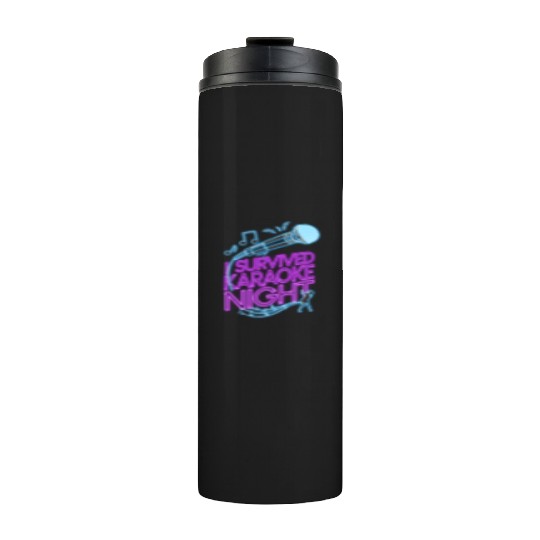 Karaoke Singer 80s Retro I Thermal Tumblers