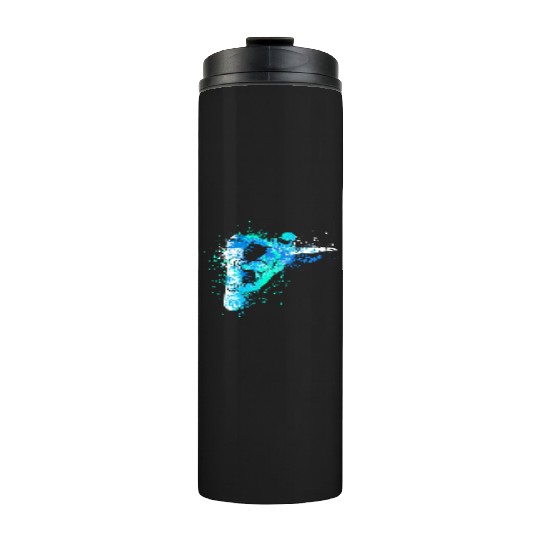 Splash Art Winter Sports Snowboarder Thermal Tumblers