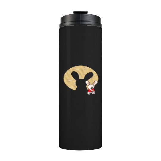 Rock Sign Kawaii Bunny Metal Music Heavy Rock Thermal Tumblers