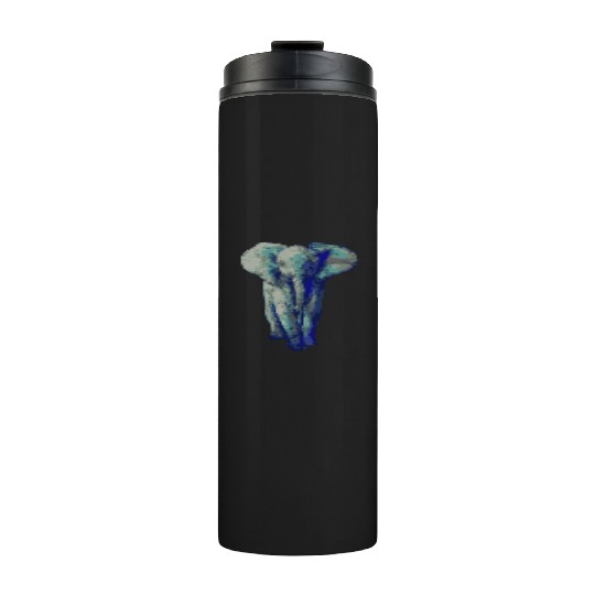 Cute Baby Elephant Art Save The Elephants Thermal Tumblers