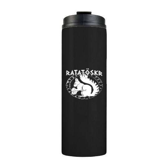 Ratatoskr Norse Squirrel Viking Vikings Thermal Tumblers