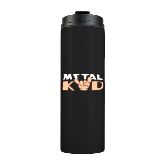Rock Sign Rocker Hand Metal Kid Music Lover Thermal Tumblers