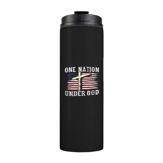 One Nation Under God America US USA American Thermal Tumblers