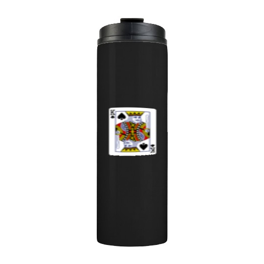 King Of Spades Playing Card Thermal Tumblers